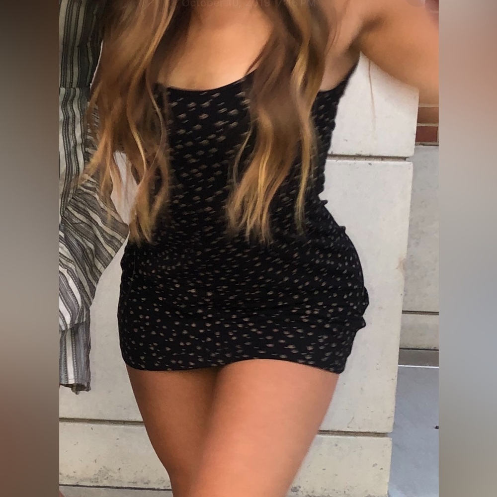 Black with mini flowers Brandy Melville dress